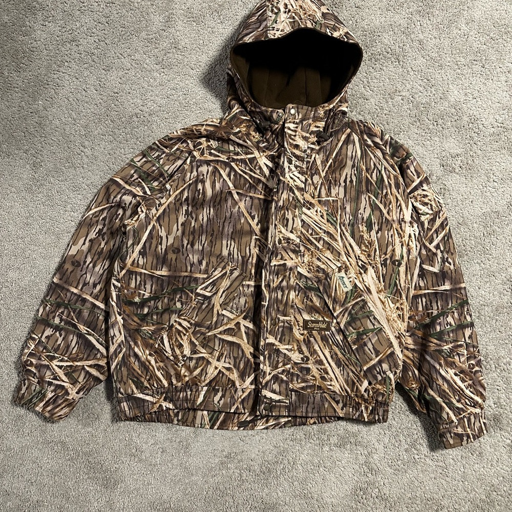 Vintage Y2K Camo Hooded Jacket